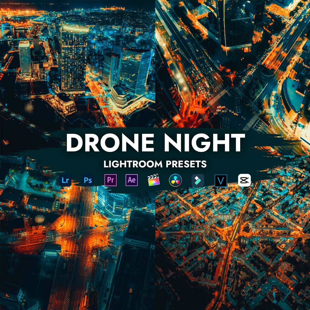 DRONE NIGHT LIGHTROOM PRESETS - Thelutbay